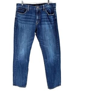 Lucky Brand 221 Original Straight Leg Jeans Men's 38x34 Dark Wash Rodeo Western